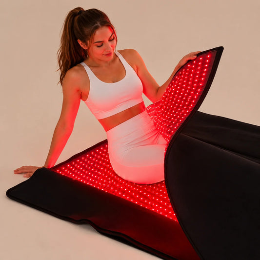 Red Light Therapy Sleeping Mat, Full Body LED Red Light Pad with 660nm & 850nm Near Infrared Light for Relaxation, Wellness